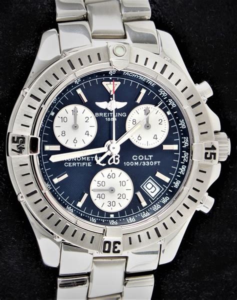 breitling chronograph certifie chronometre teste 3 bars|Breitling colt chronometre certifie.